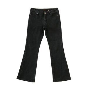 Zana Di Jeans Womens Size 13/14 Black Dark Wash Stretch Bootcut